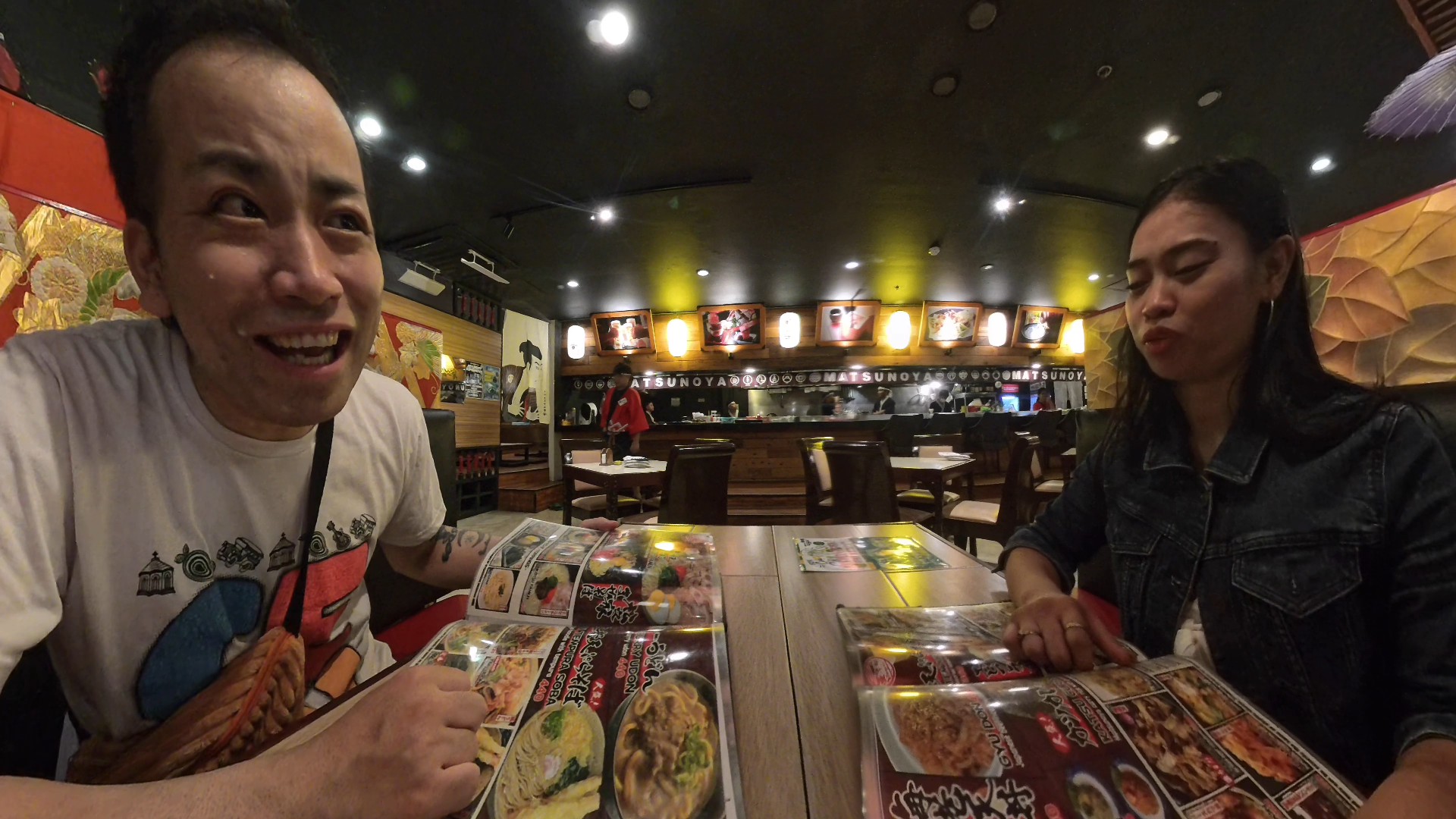 松之家で注文した日本食